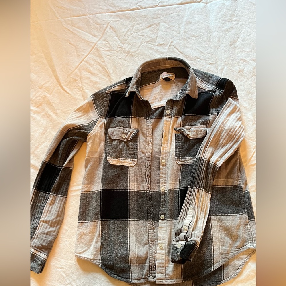 Black and white flannel